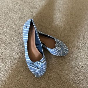 Nautica blue striped flats